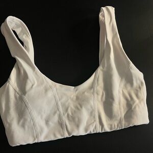 White vitality sports Bra
